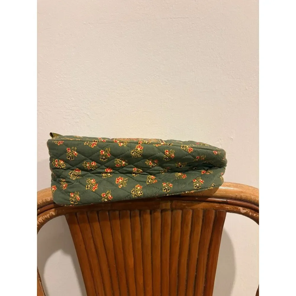 Maggie B Makeup Bag Green and Pink colored